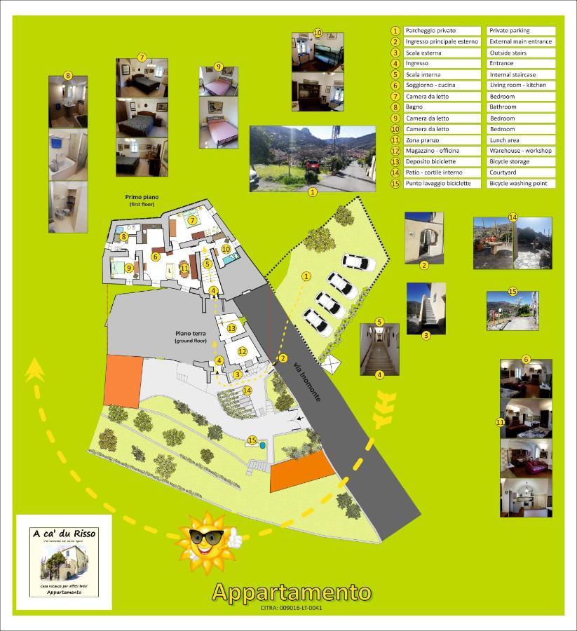 A Ca' Du Risso - Appartamento - Sea & Outdoor For Families, Bikers And Climbers Calice Ligure Exterior photo